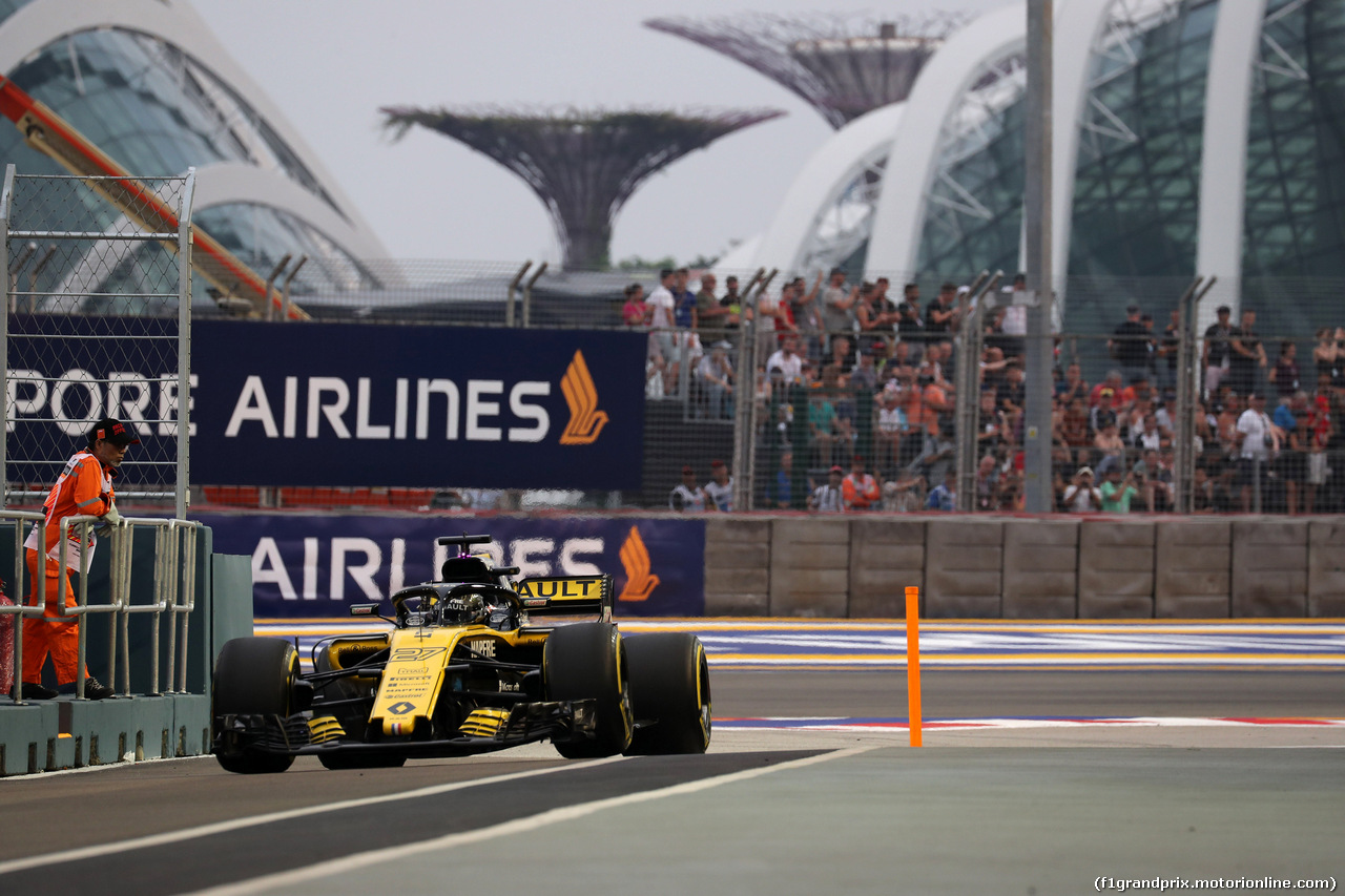 GP SINGAPORE, 15.09.2018 - Prove Libere 3, Nico Hulkenberg (GER) Renault Sport F1 Team RS18