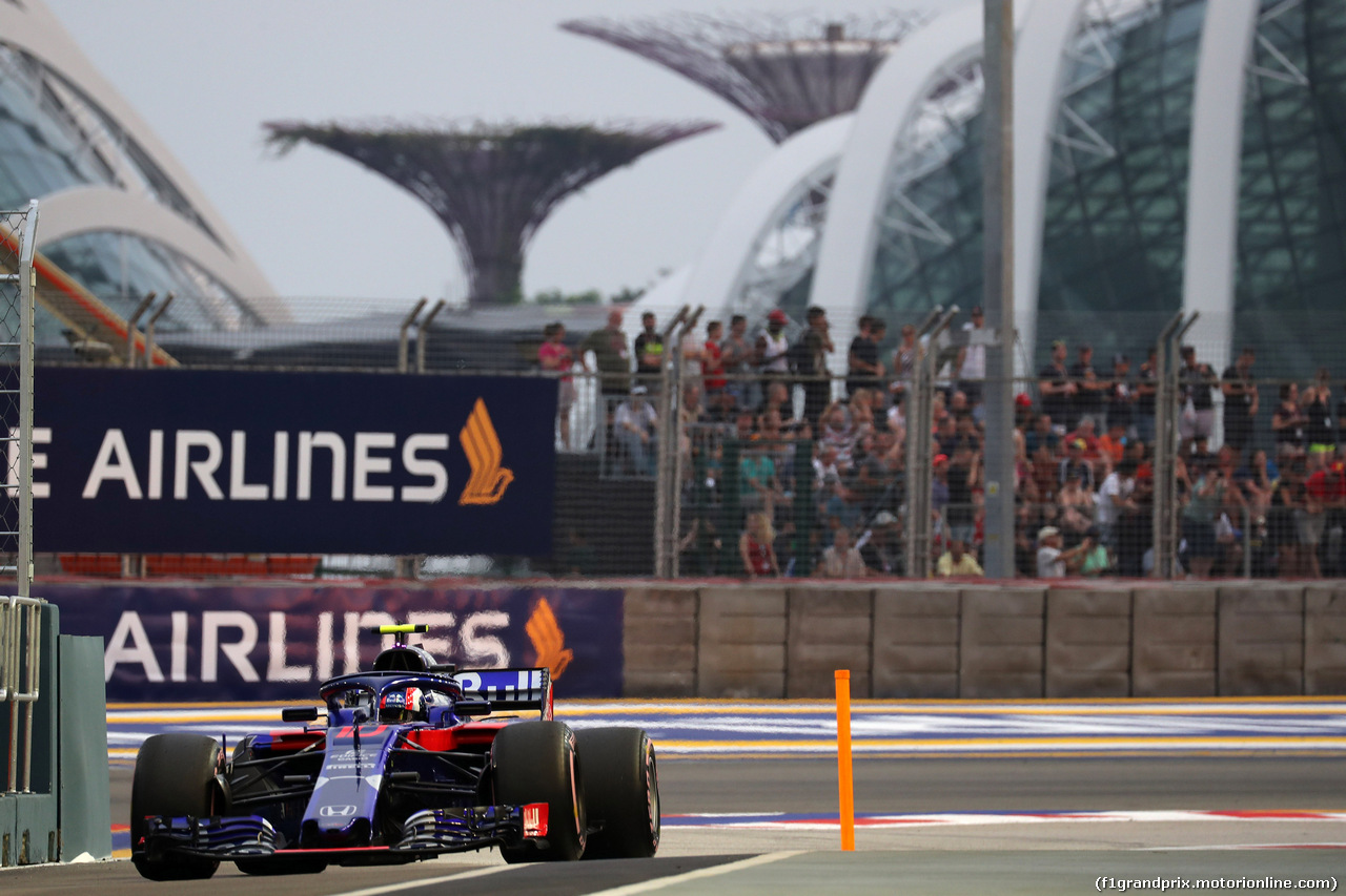GP SINGAPORE, 15.09.2018 - Prove Libere 3, Pierre Gasly (FRA) Scuderia Toro Rosso STR13
