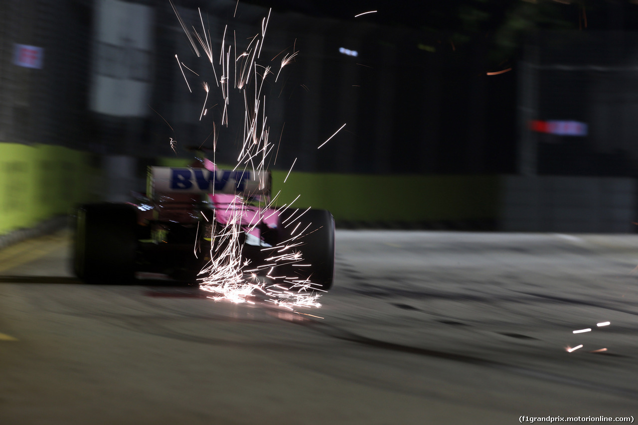 GP SINGAPORE, 15.09.2018 - Qualifiche, Sergio Perez (MEX) Racing Point Force India F1 VJM11