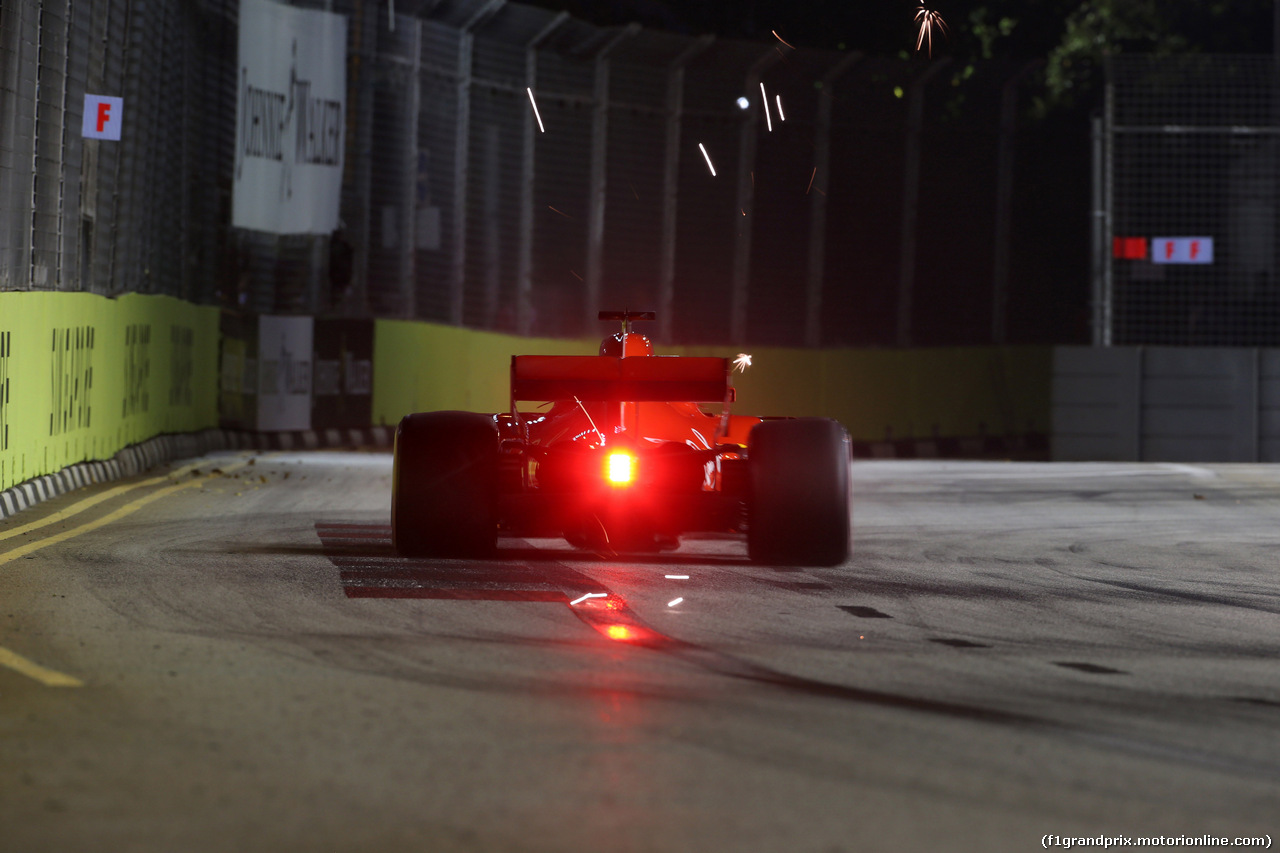 GP SINGAPORE, 15.09.2018 - Qualifiche, Sebastian Vettel (GER) Ferrari SF71H