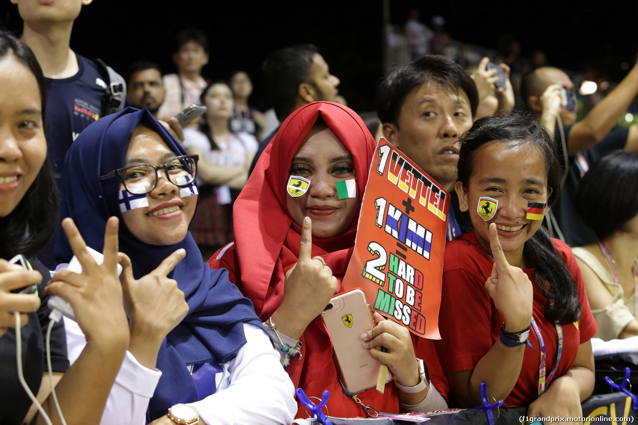 GP SINGAPORE, 15.09.2018 - Qualifiche, Fans