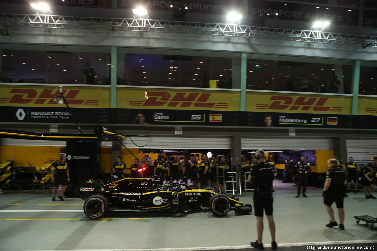 GP SINGAPORE, 15.09.2018 - Qualifiche, Nico Hulkenberg (GER) Renault Sport F1 Team RS18