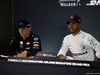 GP SINGAPORE, 15.09.2018 - Qualifiche, Conferenza Stampa, Max Verstappen (NED) Red Bull Racing RB14 e Lewis Hamilton (GBR) Mercedes AMG F1 W09