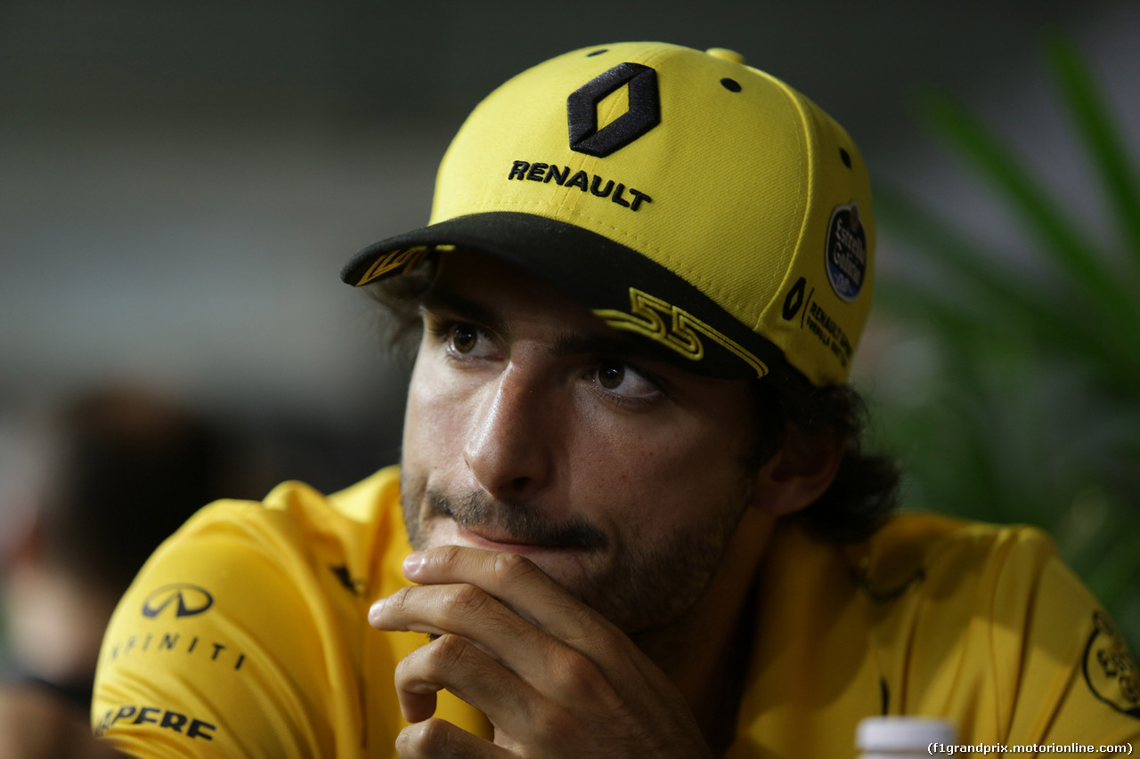 GP SINGAPORE, 13.09.2018 - Carlos Sainz Jr (ESP) Renault Sport F1 Team RS18