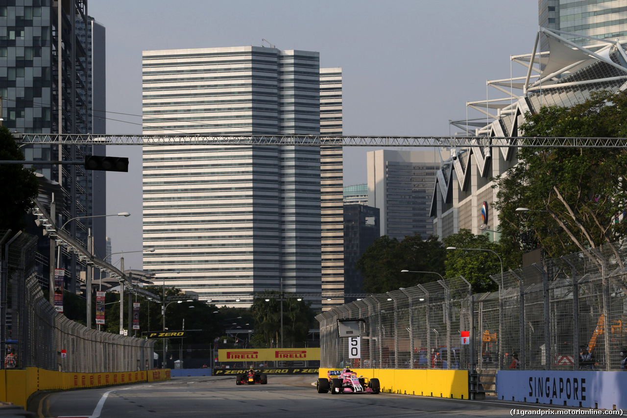 GP SINGAPORE, 14.09.2018 - Prove Libere 1, Esteban Ocon (FRA) Racing Point Force India F1 VJM11