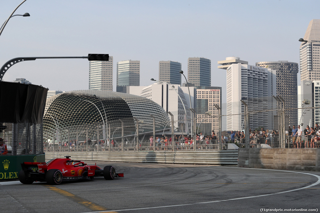 GP SINGAPORE, 14.09.2018 - Prove Libere 1, Sebastian Vettel (GER) Ferrari SF71H
