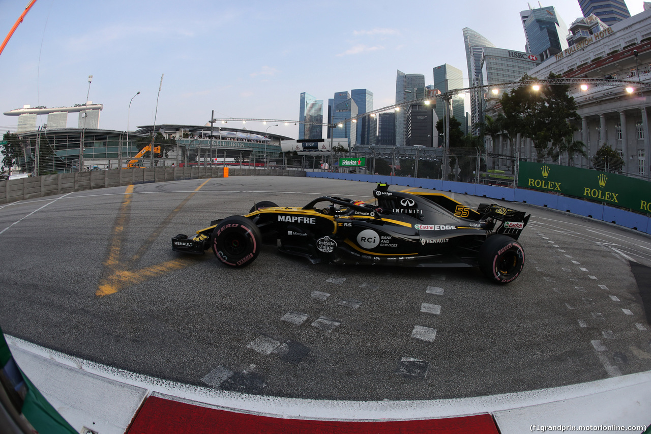 GP SINGAPORE, 14.09.2018 - Prove Libere 1, Carlos Sainz Jr (ESP) Renault Sport F1 Team RS18