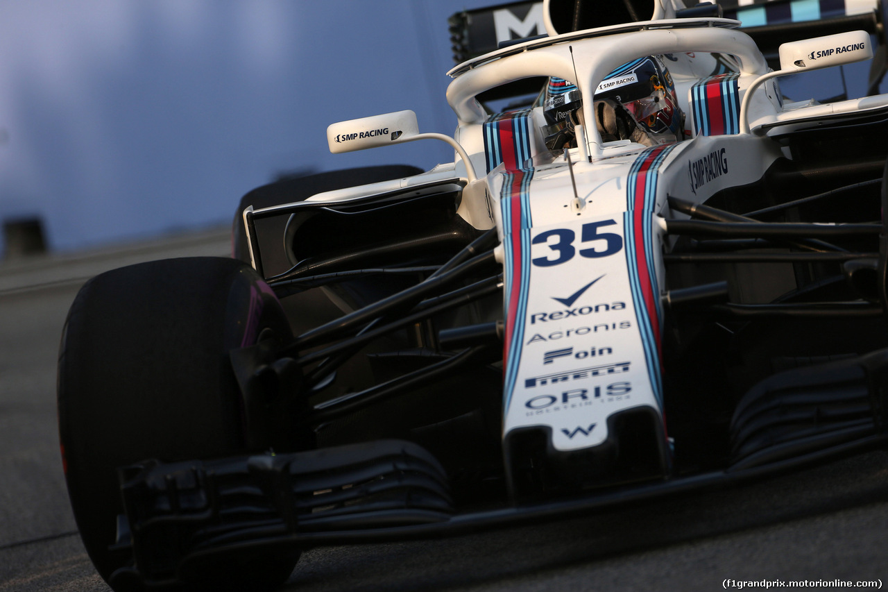 GP SINGAPORE, 14.09.2018 - Prove Libere 1, Sergey Sirotkin (RUS) Williams FW41