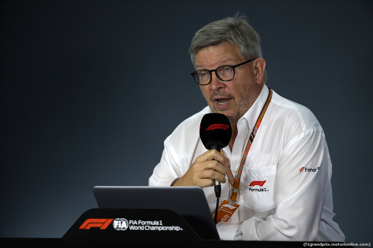 GP SINGAPORE, 14.09.2018 - Press meeting, 2021 Concept Cars, Ross Brawn (GBR) Formula One Managing Director of Motorsports