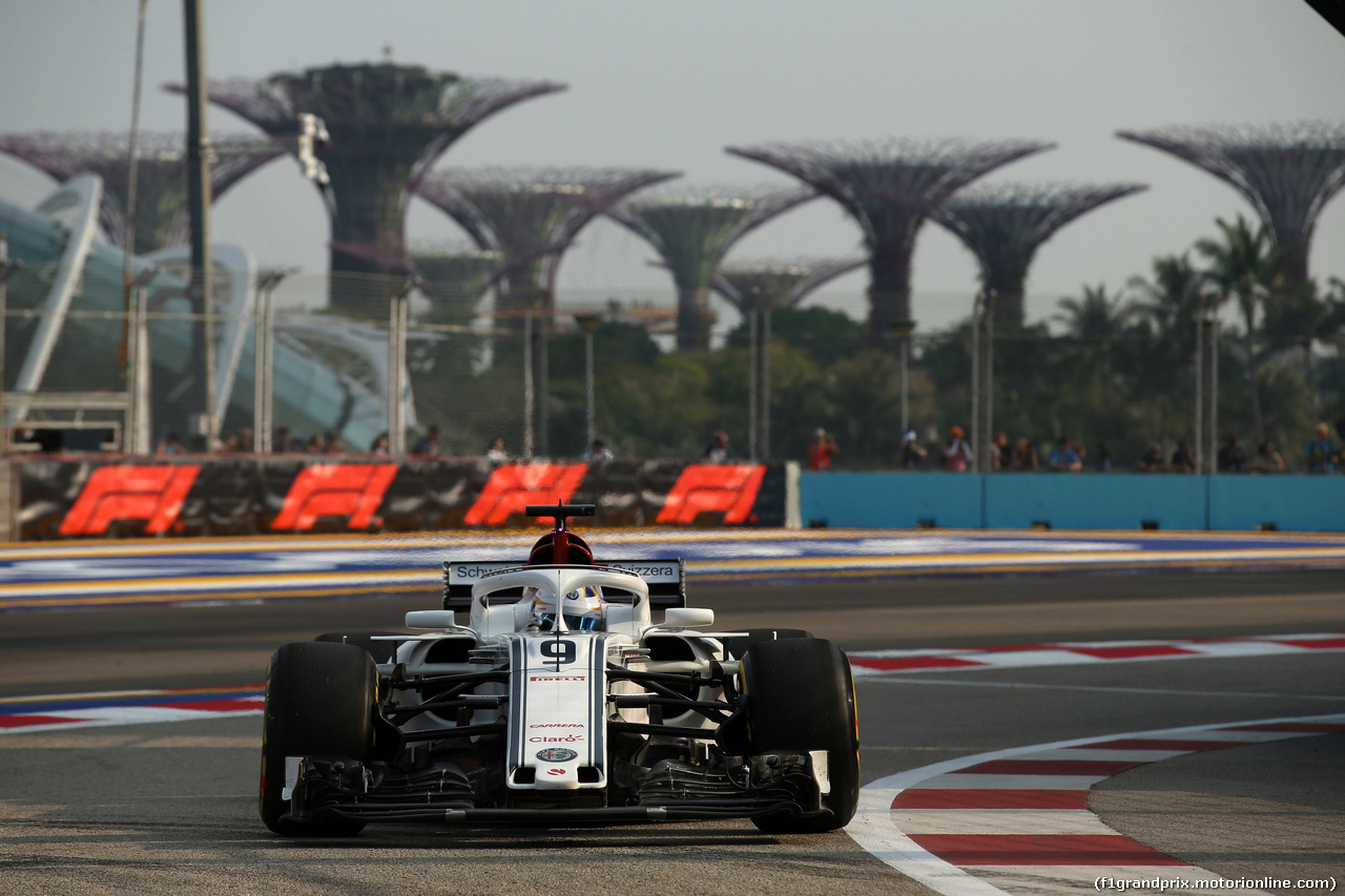 GP SINGAPORE, 14.09.2018 - Prove Libere 1, Marcus Ericsson (SUE) Sauber C37