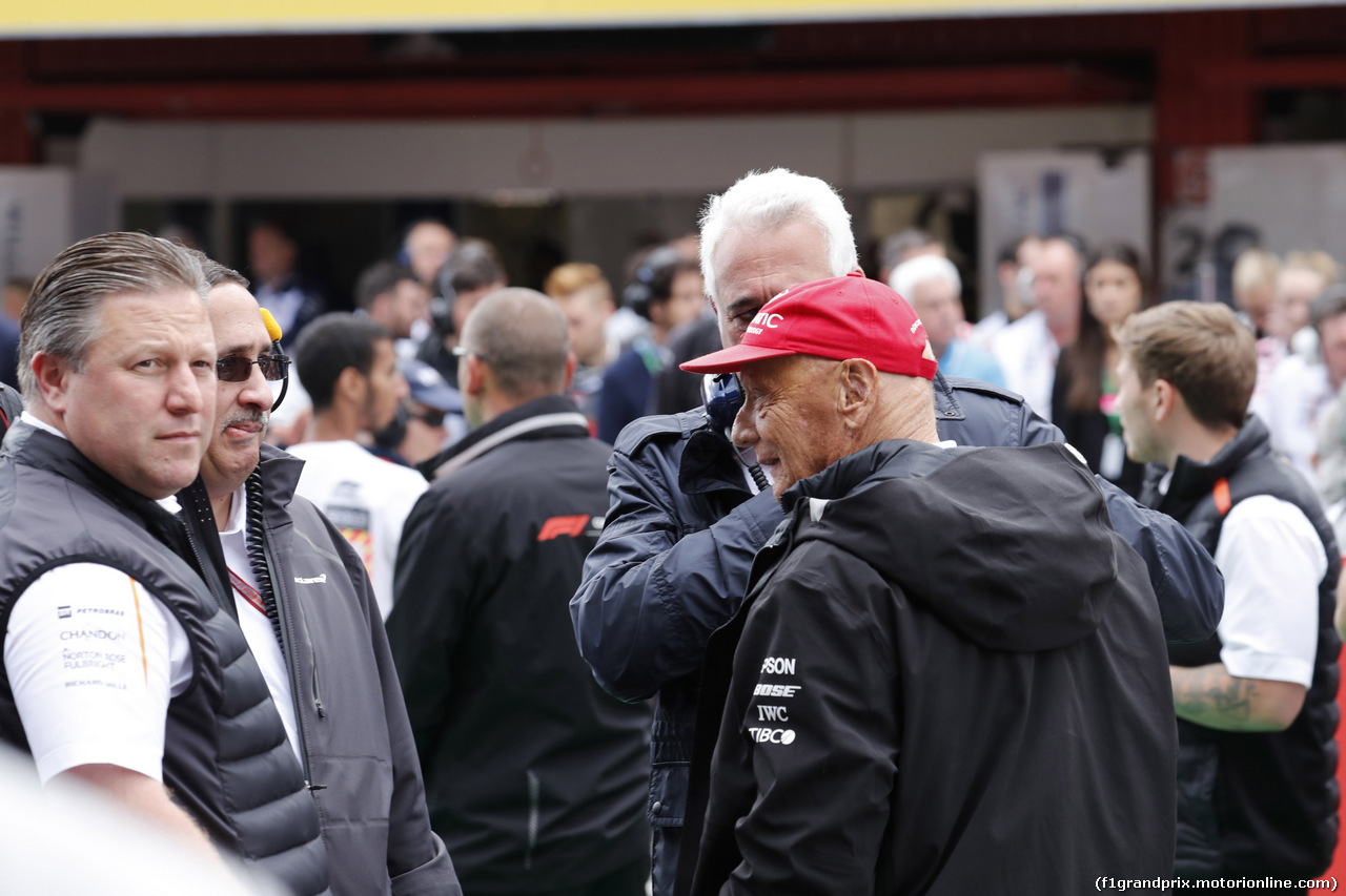 GP SPAGNA, 13.05.2018 - Gara, Zak Brown (USA) McLaren Executive Director e Nikki Lauda (AU), Mercedes
