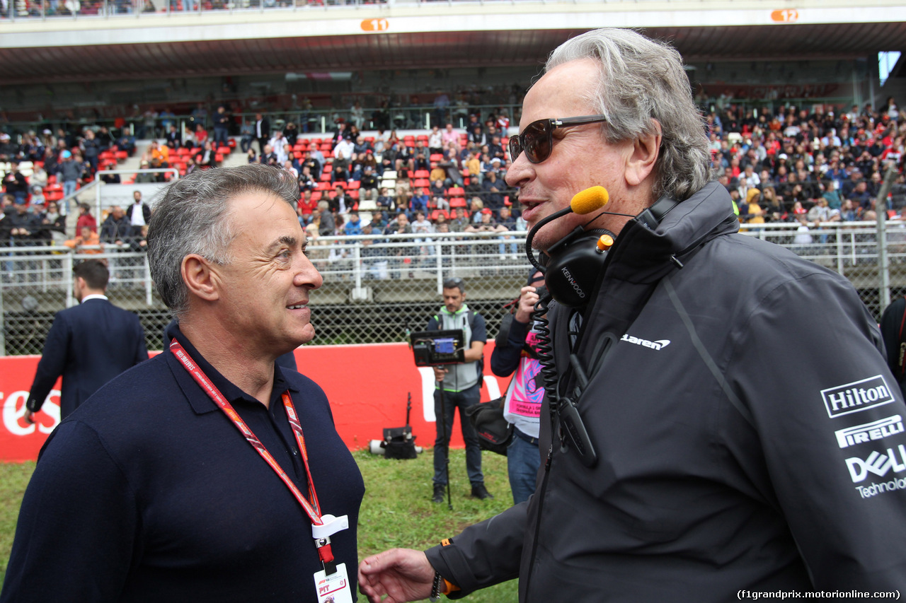 GP SPAGNA, 13.05.2018 - Gara, Jean Alesi (FRA) e Mansour Ojeh, McLaren shareholder