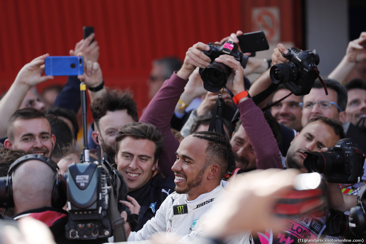 GP SPAGNA, 13.05.2018 - Gara, Lewis Hamilton (GBR) Mercedes AMG F1 W09 vincitore