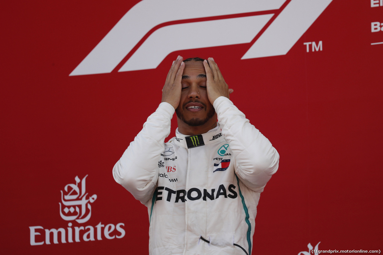 GP SPAGNA, 13.05.2018 - Gara, Lewis Hamilton (GBR) Mercedes AMG F1 W09 vincitore