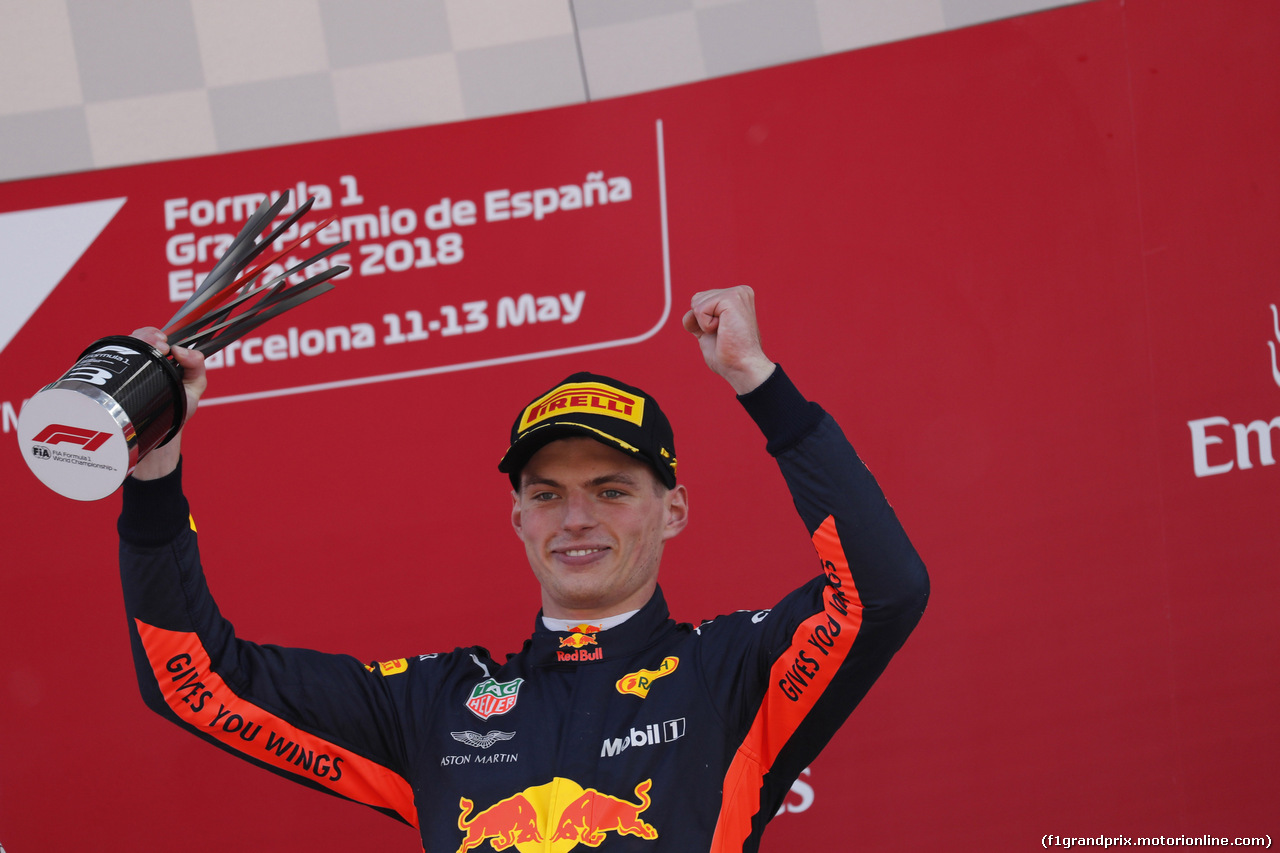 GP SPAGNA, 13.05.2018 - Gara, 3rd place Max Verstappen (NED) Red Bull Racing RB14