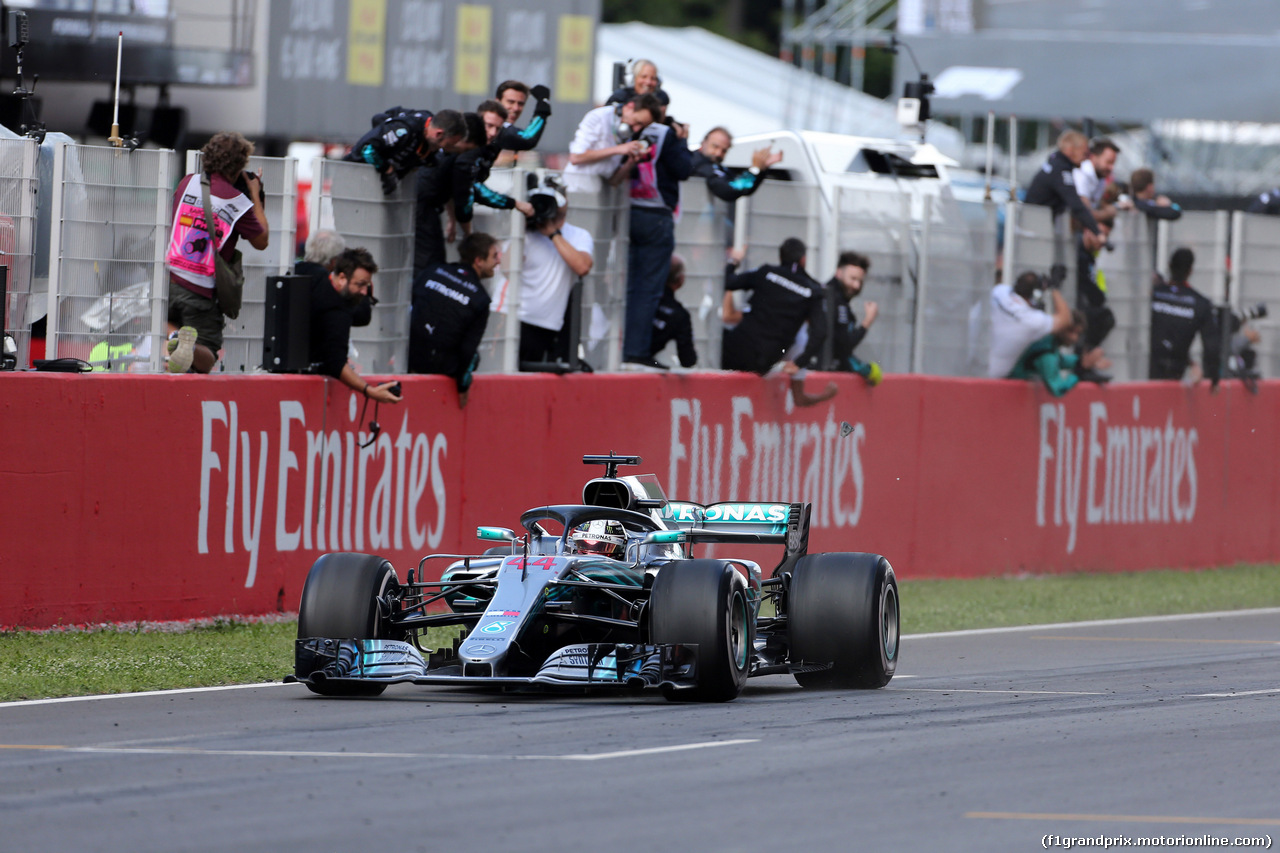 GP SPAGNA, 13.05.2018 - Gara, Lewis Hamilton (GBR) Mercedes AMG F1 W09  vincitore