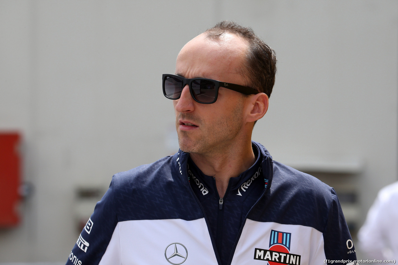 GP SPAGNA, 10.05.2018 - Robert Kubica (POL) Williams FW41 Reserve e Development Driver