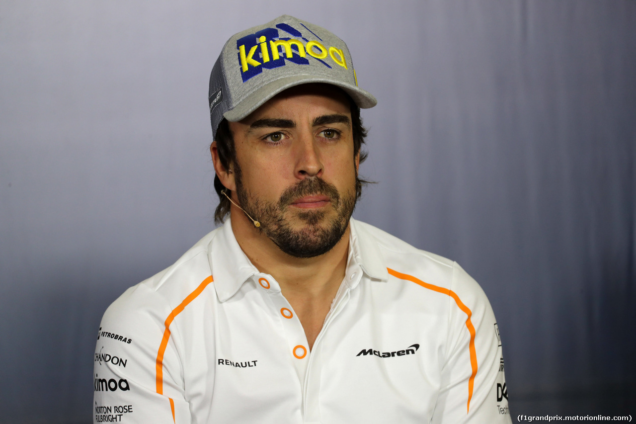 GP SPAGNA, 10.05.2018 - Conferenza Stampa, Fernando Alonso (ESP) McLaren MCL33