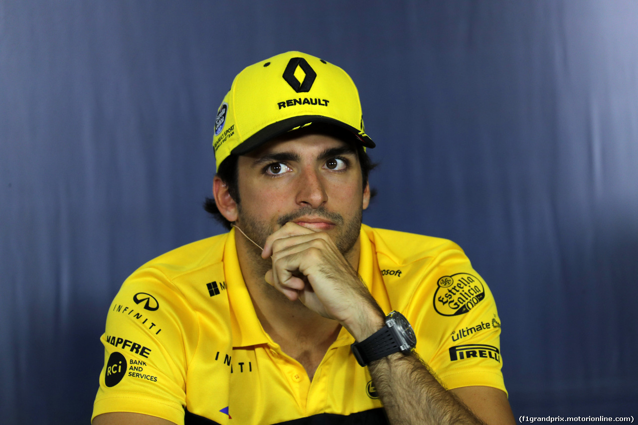 GP SPAGNA, 10.05.2018 - Conferenza Stampa, Carlos Sainz Jr (ESP) Renault Sport F1 Team RS18