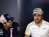 GP SPAGNA, 10.05.2018 - Conferenza Stampa, Sergio Perez (MEX) Sahara Force India F1 VJM011 e Fernando Alonso (ESP) McLaren MCL33