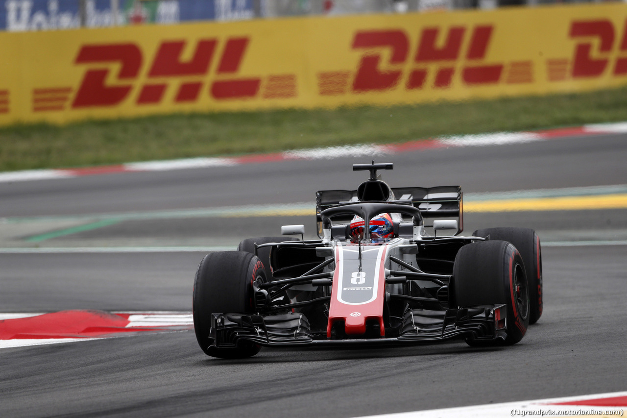 GP SPAGNA, 12.05.2018 - Prove Libere 3, Romain Grosjean (FRA) Haas F1 Team VF-18
