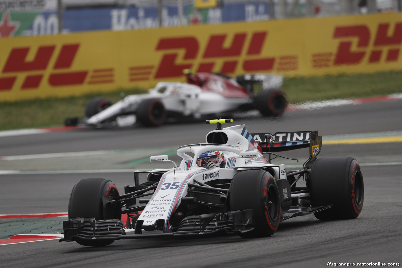 GP SPAGNA, 12.05.2018 - Prove Libere 3, Sergey Sirotkin (RUS) Williams FW41