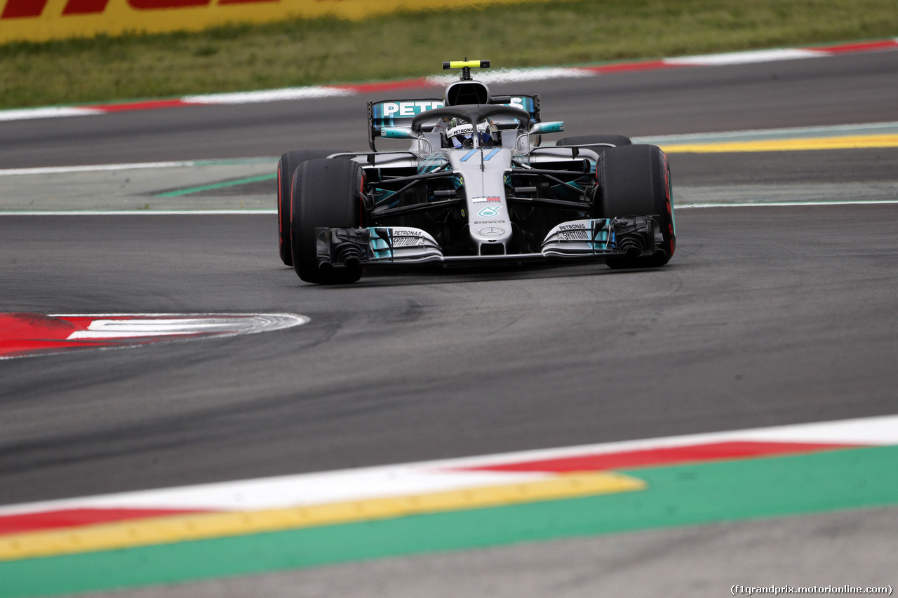 GP SPAGNA, 12.05.2018 - Prove Libere 3, Valtteri Bottas (FIN) Mercedes AMG F1 W09