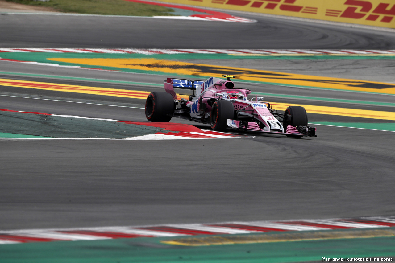 GP SPAGNA, 12.05.2018 - Prove Libere 3, Esteban Ocon (FRA) Sahara Force India F1 VJM11