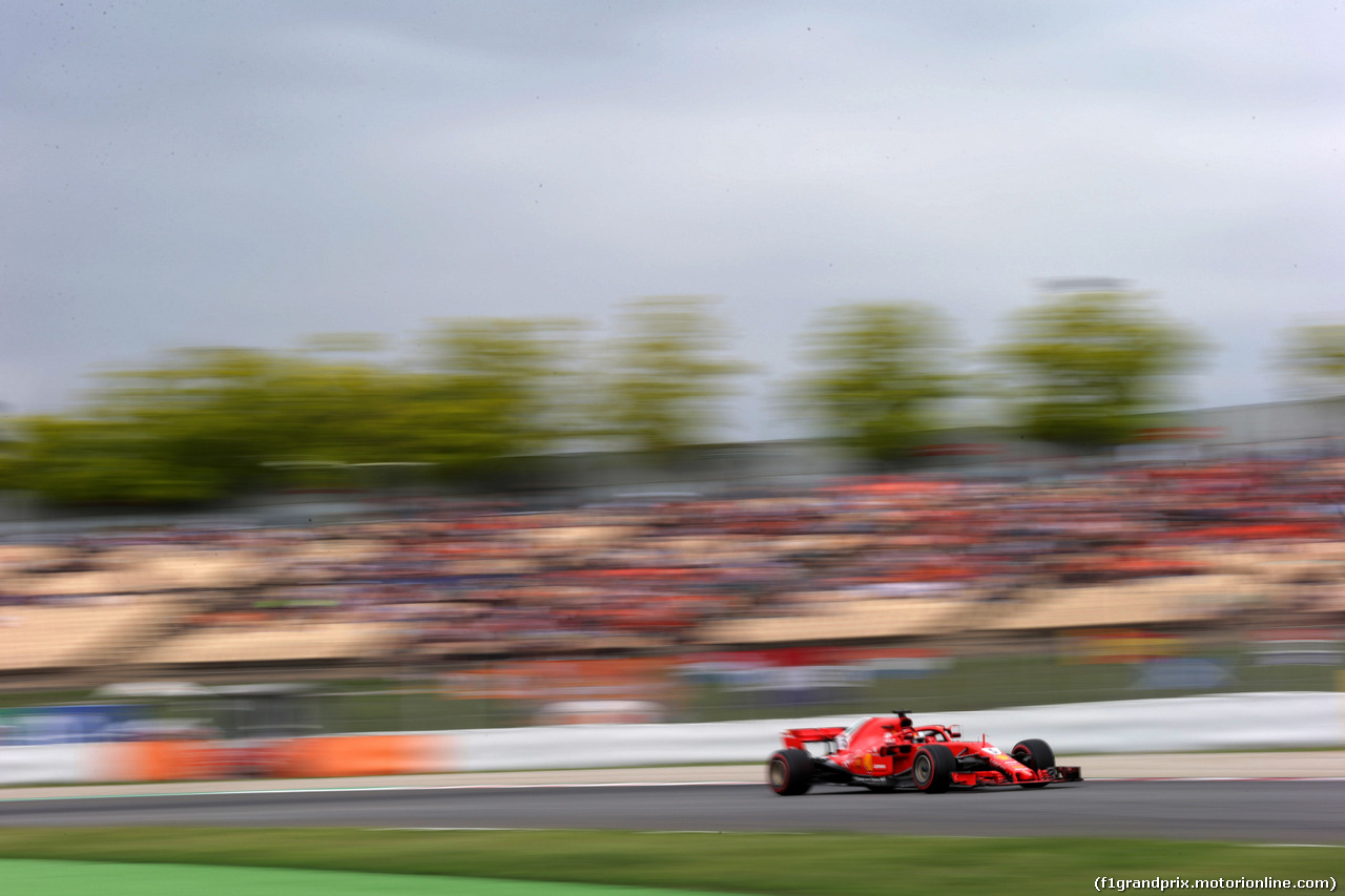 GP SPAGNA, 12.05.2018 - Prove Libere 3, Sebastian Vettel (GER) Ferrari SF71H