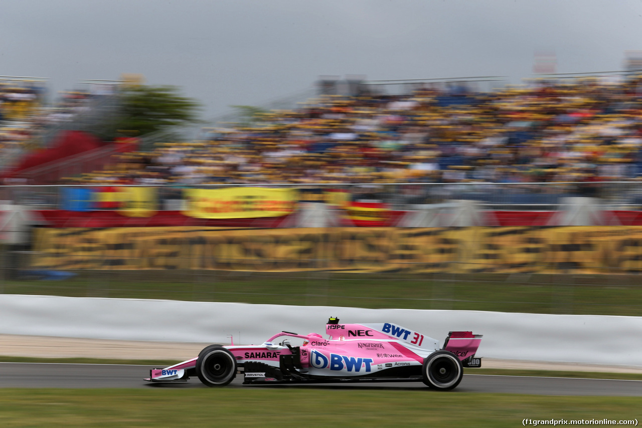 GP SPAGNA, 12.05.2018 - Prove Libere 3, Esteban Ocon (FRA) Sahara Force India F1 VJM11