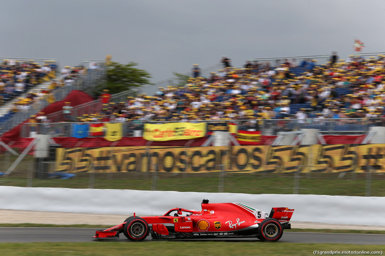 GP SPAGNA, 12.05.2018 - Prove Libere 3, Sebastian Vettel (GER) Ferrari SF71H