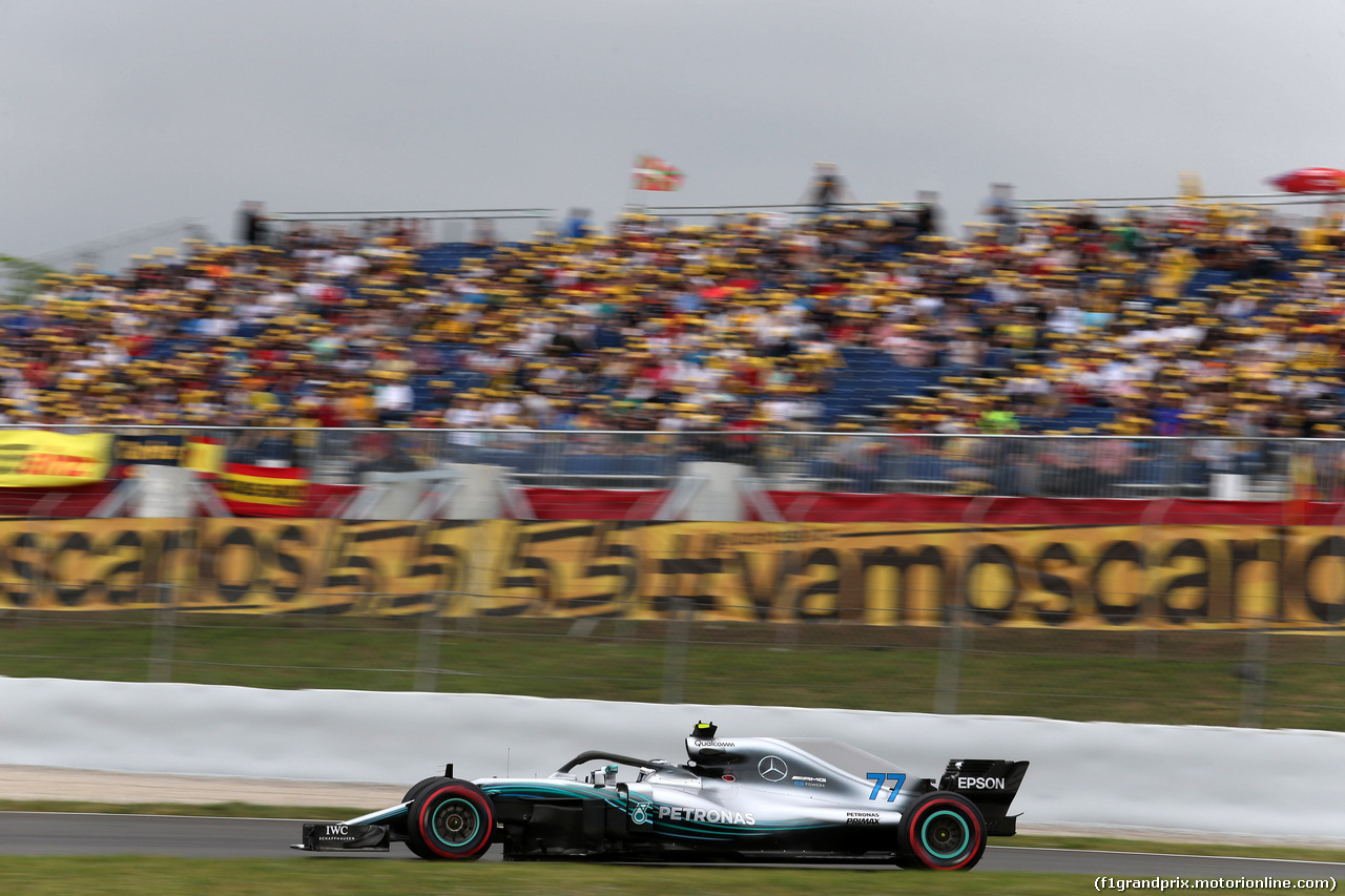 GP SPAGNA, 12.05.2018 - Prove Libere 3, Valtteri Bottas (FIN) Mercedes AMG F1 W09