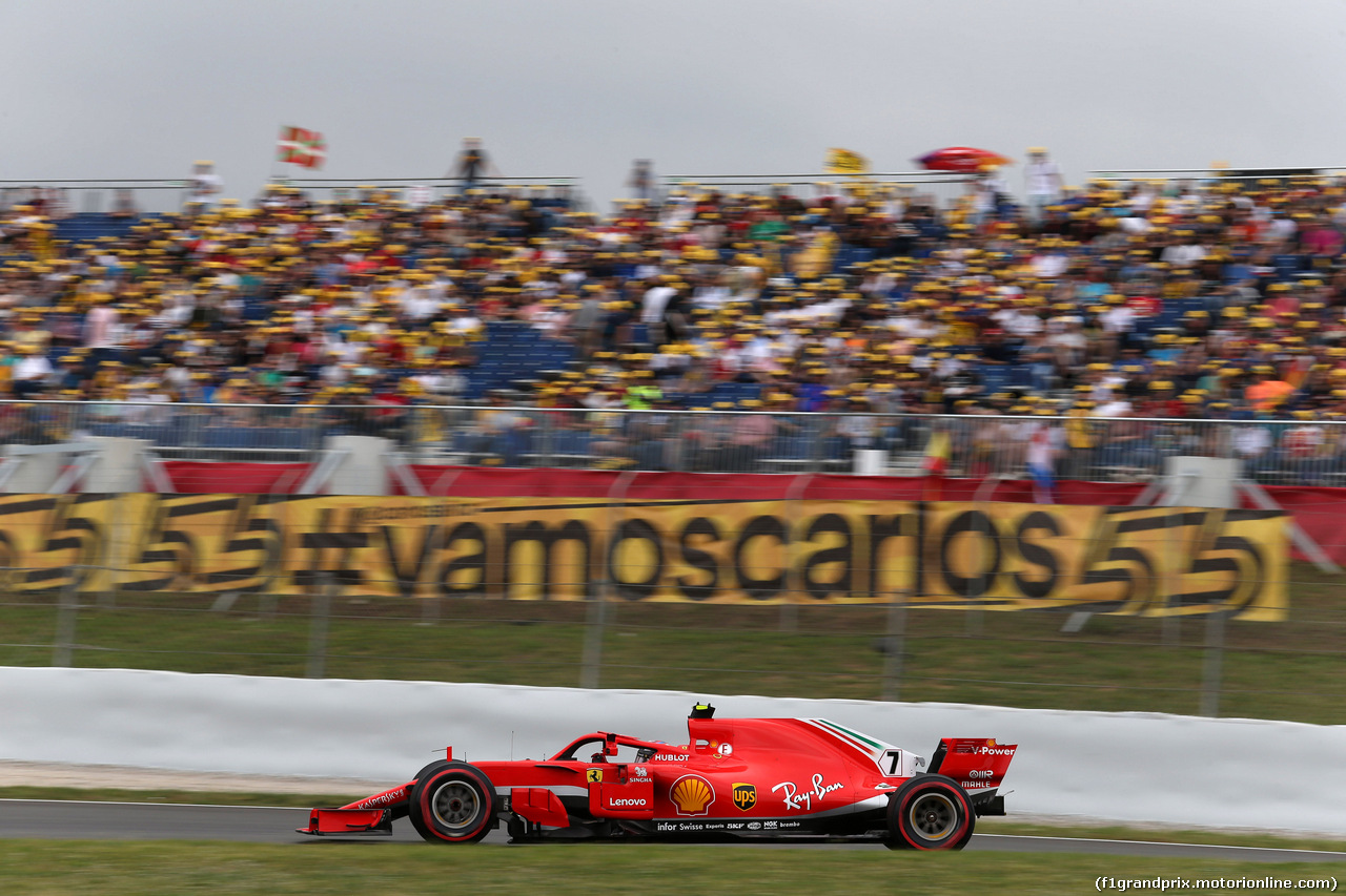 GP SPAGNA, 12.05.2018 - Prove Libere 3, Kimi Raikkonen (FIN) Ferrari SF71H