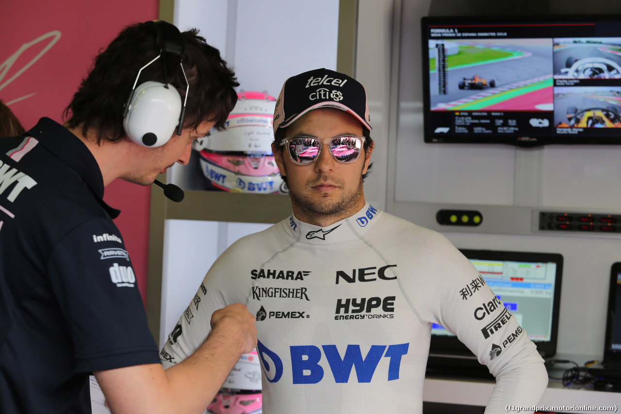 GP SPAGNA, 12.05.2018 - Prove Libere 3, Sergio Perez (MEX) Sahara Force India F1 VJM011