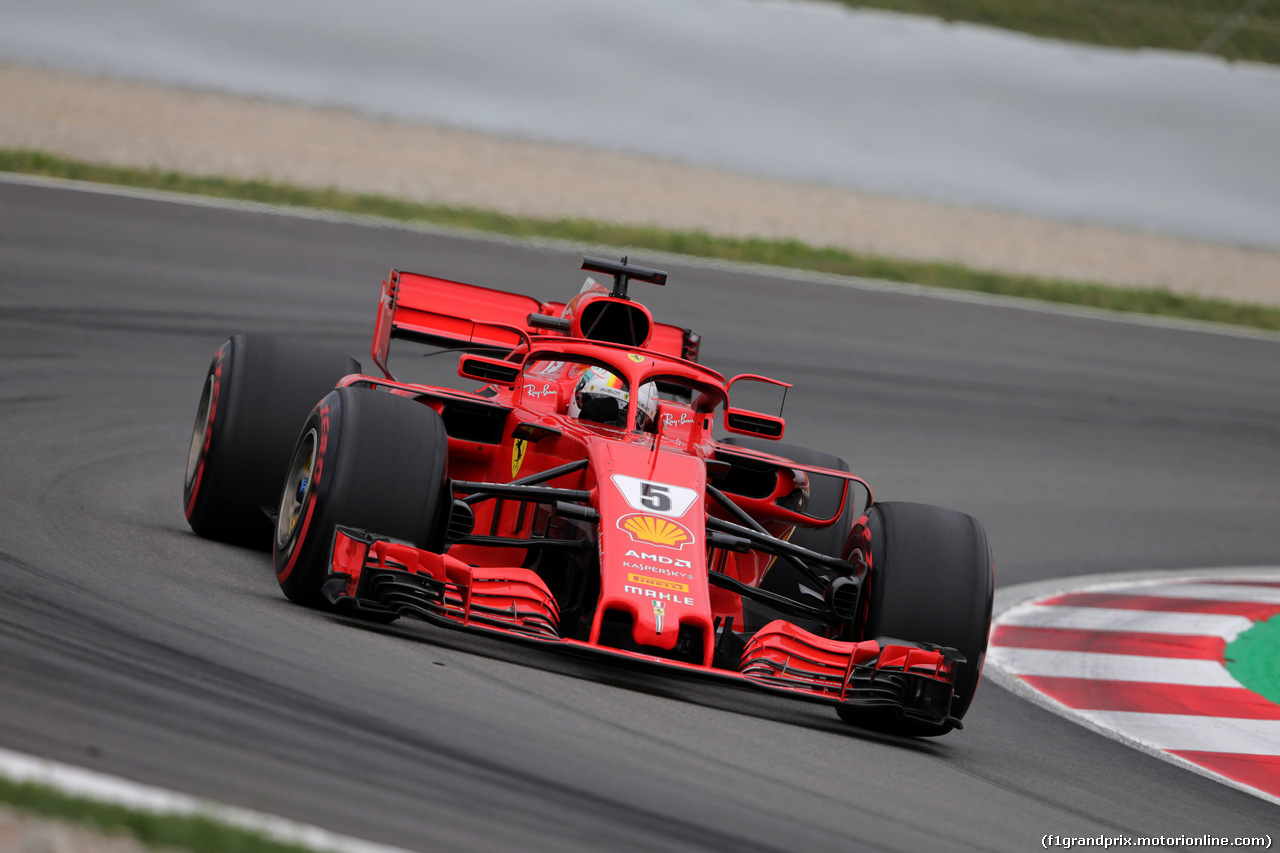 GP SPAGNA, 12.05.2018 - Prove Libere 3, Sebastian Vettel (GER) Ferrari SF71H