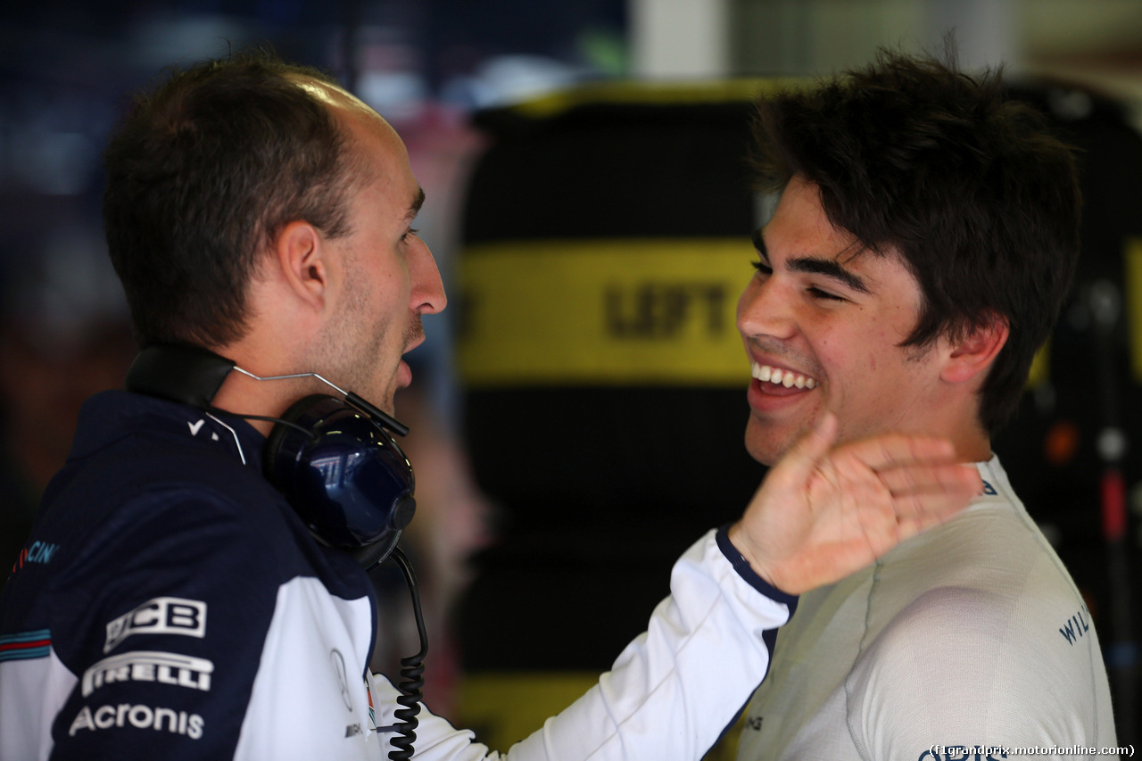 GP SPAGNA, 12.05.2018 - Prove Libere 3, Robert Kubica (POL) Williams FW41 Reserve e Development Driver e Lance Stroll (CDN) Williams FW41