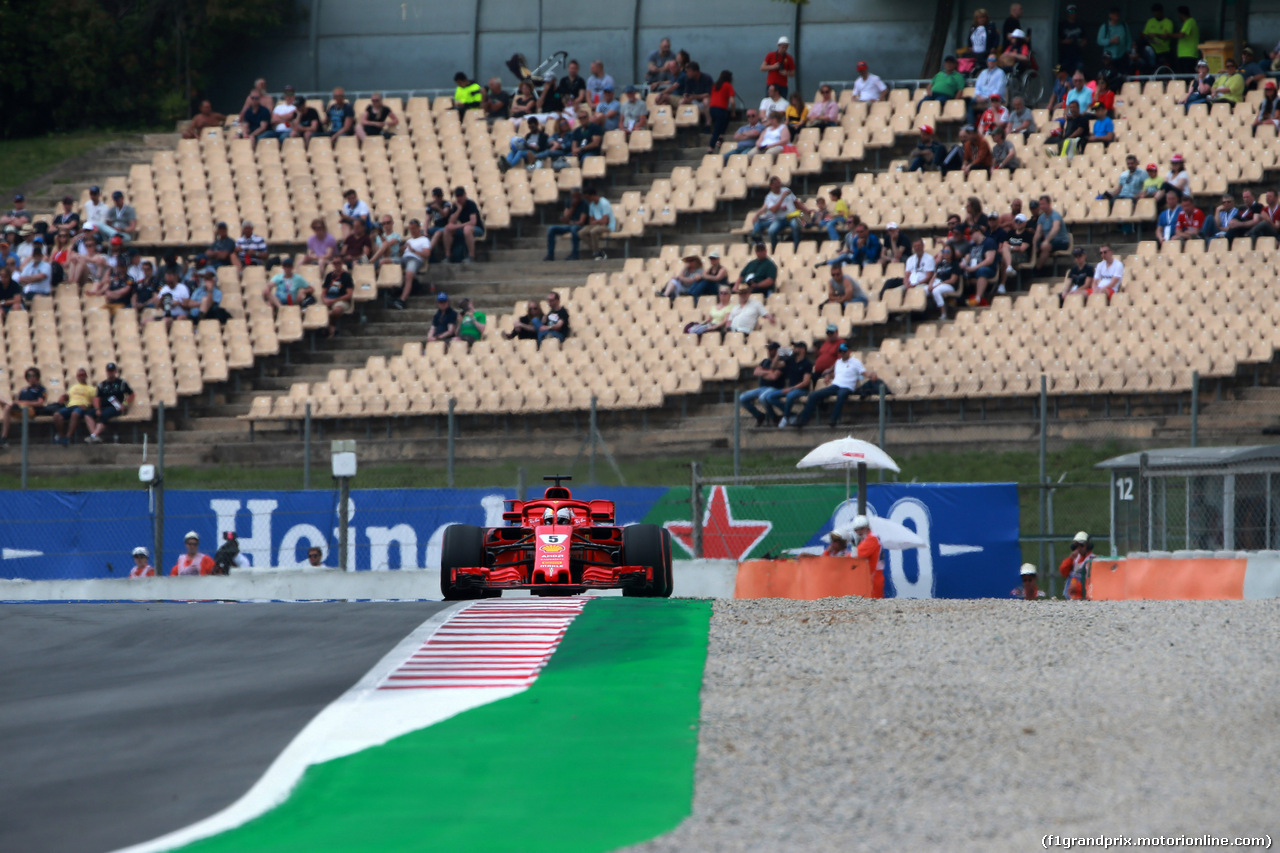 GP SPAGNA, 12.05.2018 - Prove Libere 3, Sebastian Vettel (GER) Ferrari SF71H