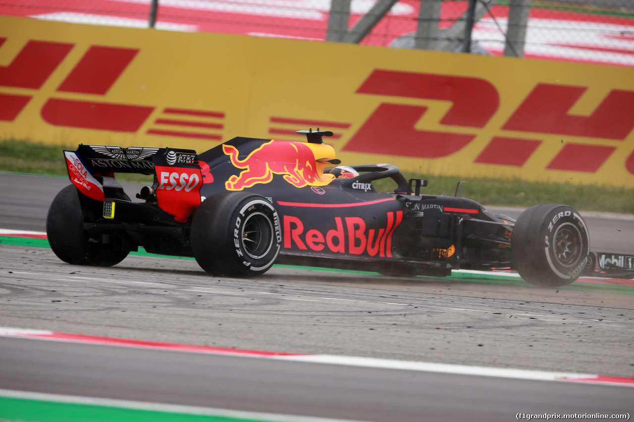 GP SPAGNA, 12.05.2018 - Prove Libere 3, Daniel Ricciardo (AUS) Red Bull Racing RB14 spins