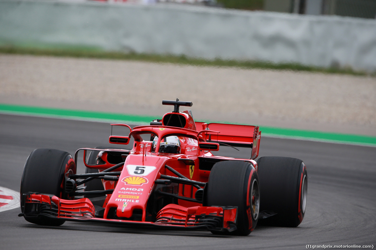 GP SPAGNA, 12.05.2018 - Prove Libere 3, Sebastian Vettel (GER) Ferrari SF71H