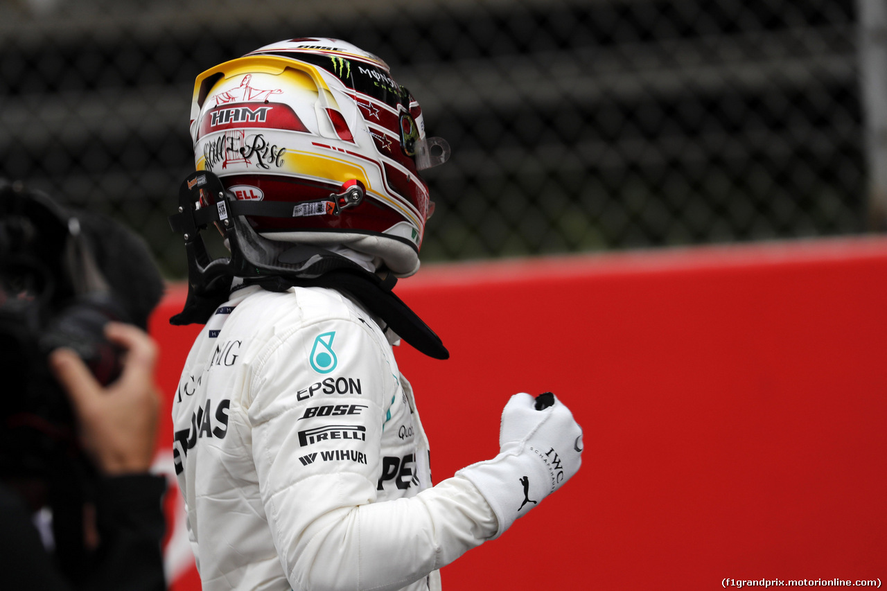 GP SPAGNA, 12.05.2018 - Qualifiche, Lewis Hamilton (GBR) Mercedes AMG F1 W09 pole position