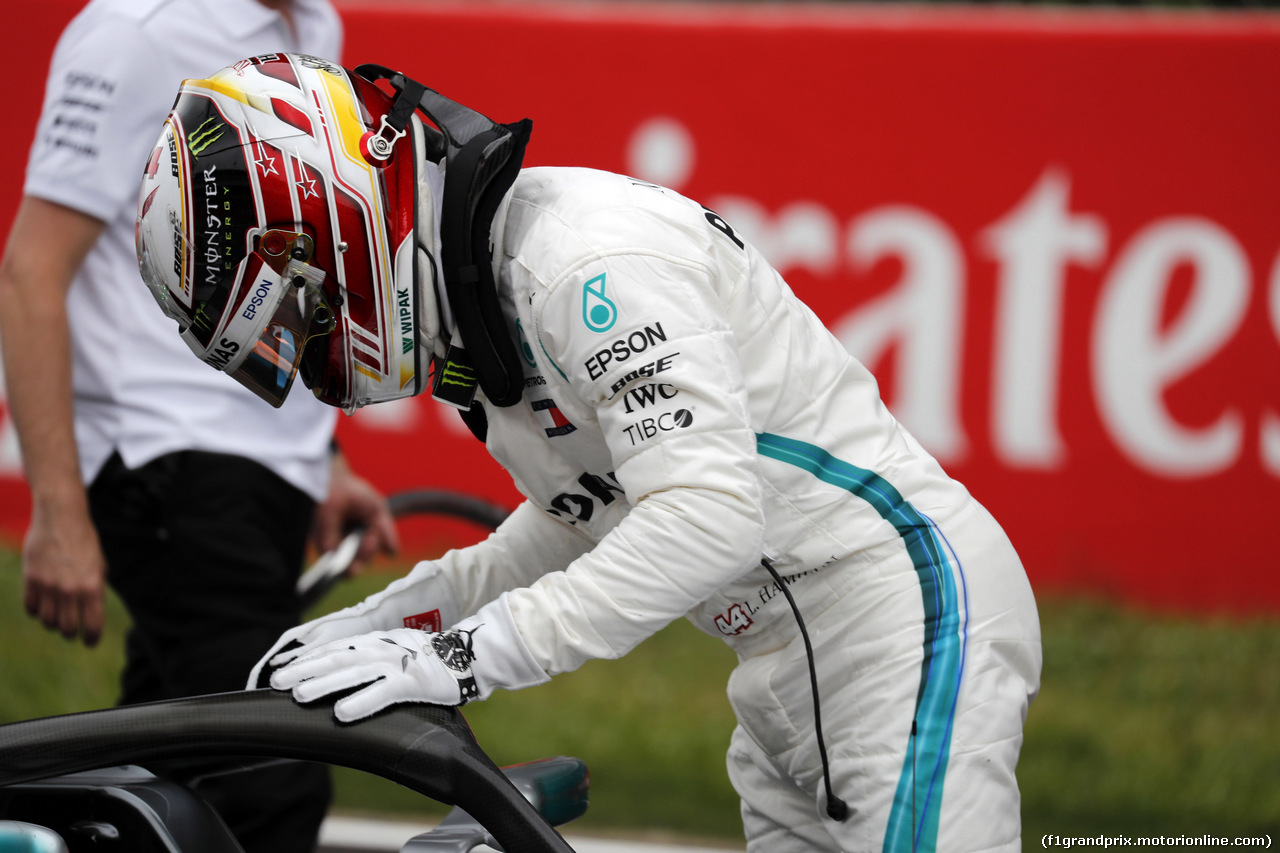 GP SPAGNA, 12.05.2018 - Qualifiche, Lewis Hamilton (GBR) Mercedes AMG F1 W09 pole position