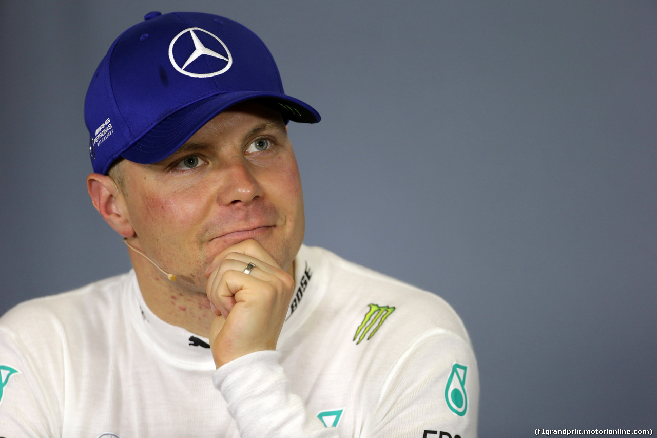 GP SPAGNA, 12.05.2018 - Qualifiche, Conferenza Stampa, Valtteri Bottas (FIN) Mercedes AMG F1 W09