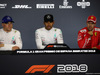 GP SPAGNA, 12.05.2018 - Qualifiche, Conferenza Stampa, Valtteri Bottas (FIN) Mercedes AMG F1 W09, Lewis Hamilton (GBR) Mercedes AMG F1 W09 e Sebastian Vettel (GER) Ferrari SF71H