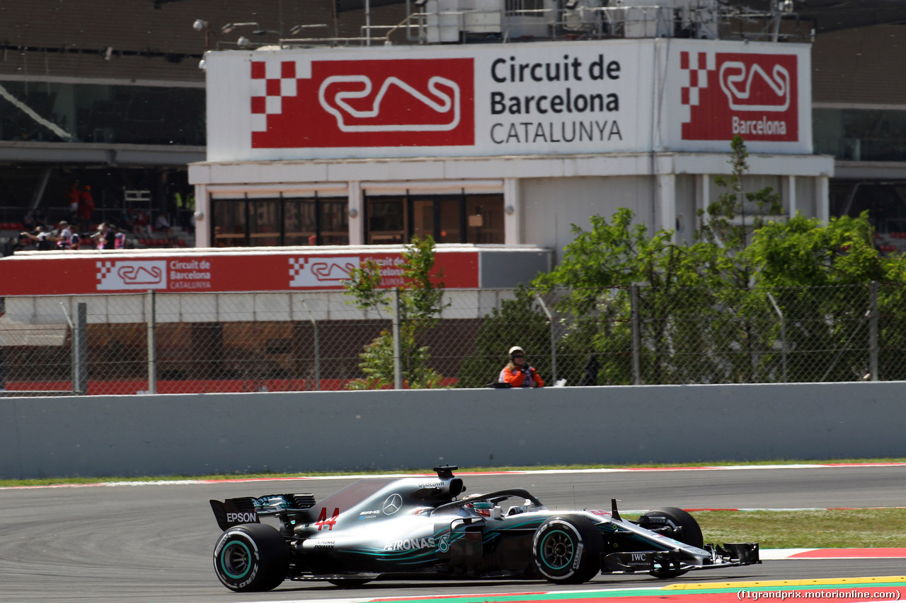 GP SPAGNA, 11.05.2018 - Prove Libere 1, Lewis Hamilton (GBR) Mercedes AMG F1 W09