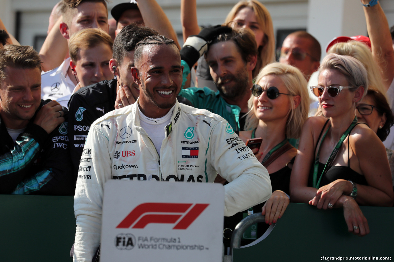 GP UNGHERIA, 29.07.2018 - Gara, Lewis Hamilton (GBR) Mercedes AMG F1 W09 vincitore