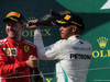 GP von UNGARN, 29.07.2018 – Rennen, 2. Platz Sebastian Vettel (GER) Ferrari SF71H und Lewis Hamilton (GBR) Mercedes AMG F1 W09 Sieger