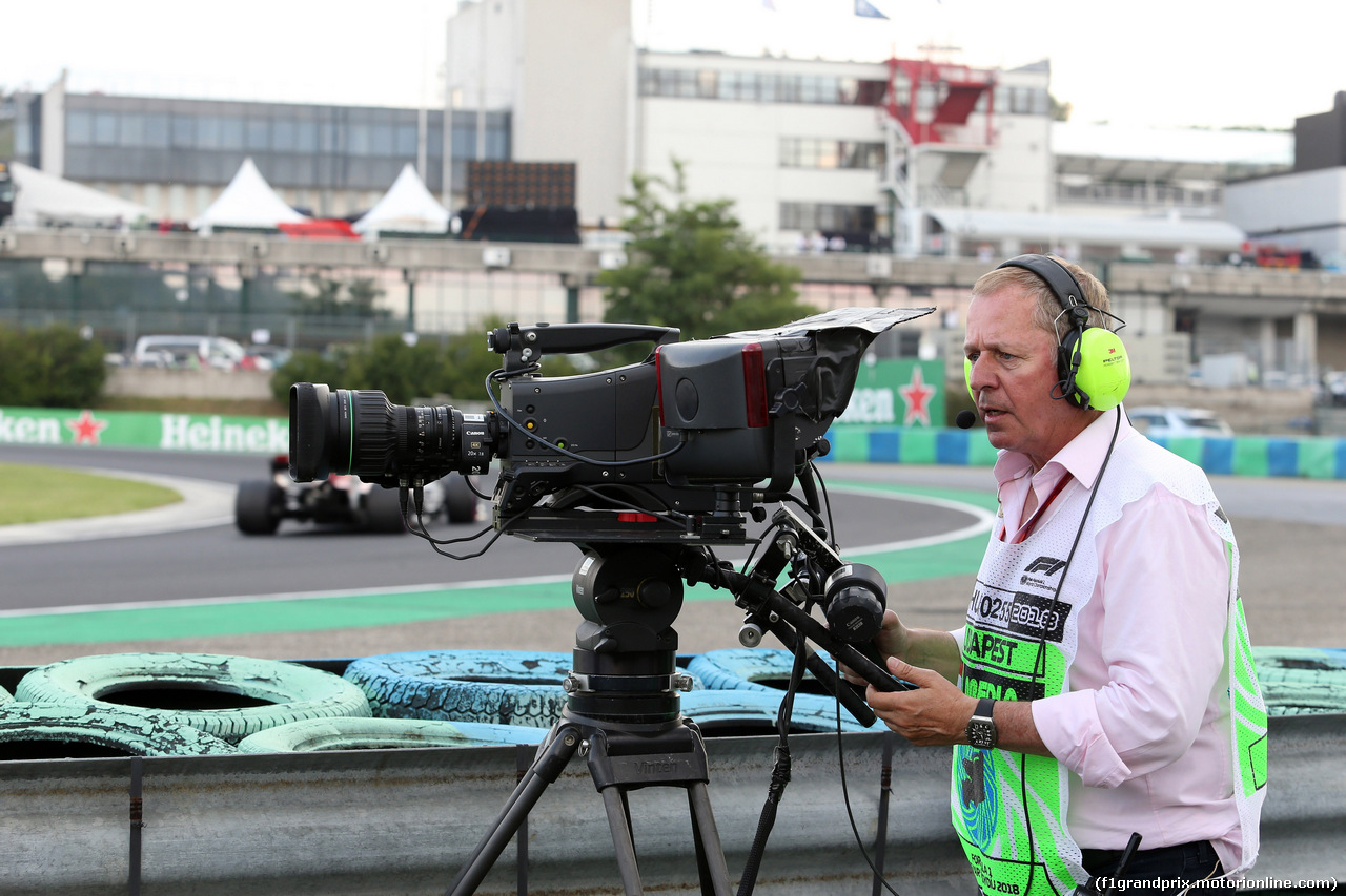 GP UNGHERIA, 27.07.2018 - Prove Libere 2, Martin Brundle (GBR) former F1 driver e Sky TV commentator