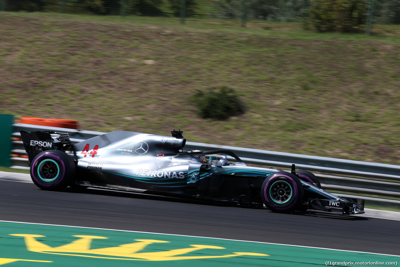 GP UNGHERIA, 28.07.2018 - Prove Libere 3, Lewis Hamilton (GBR) Mercedes AMG F1 W09