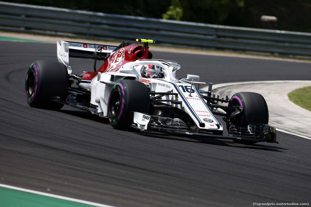 GP UNGHERIA, 28.07.2018 - Prove Libere 3, Charles Leclerc (MON) Sauber C37