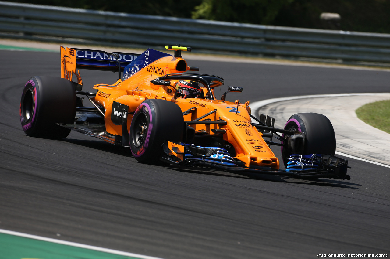 GP UNGHERIA, 28.07.2018 - Prove Libere 3, Stoffel Vandoorne (BEL) McLaren MCL33